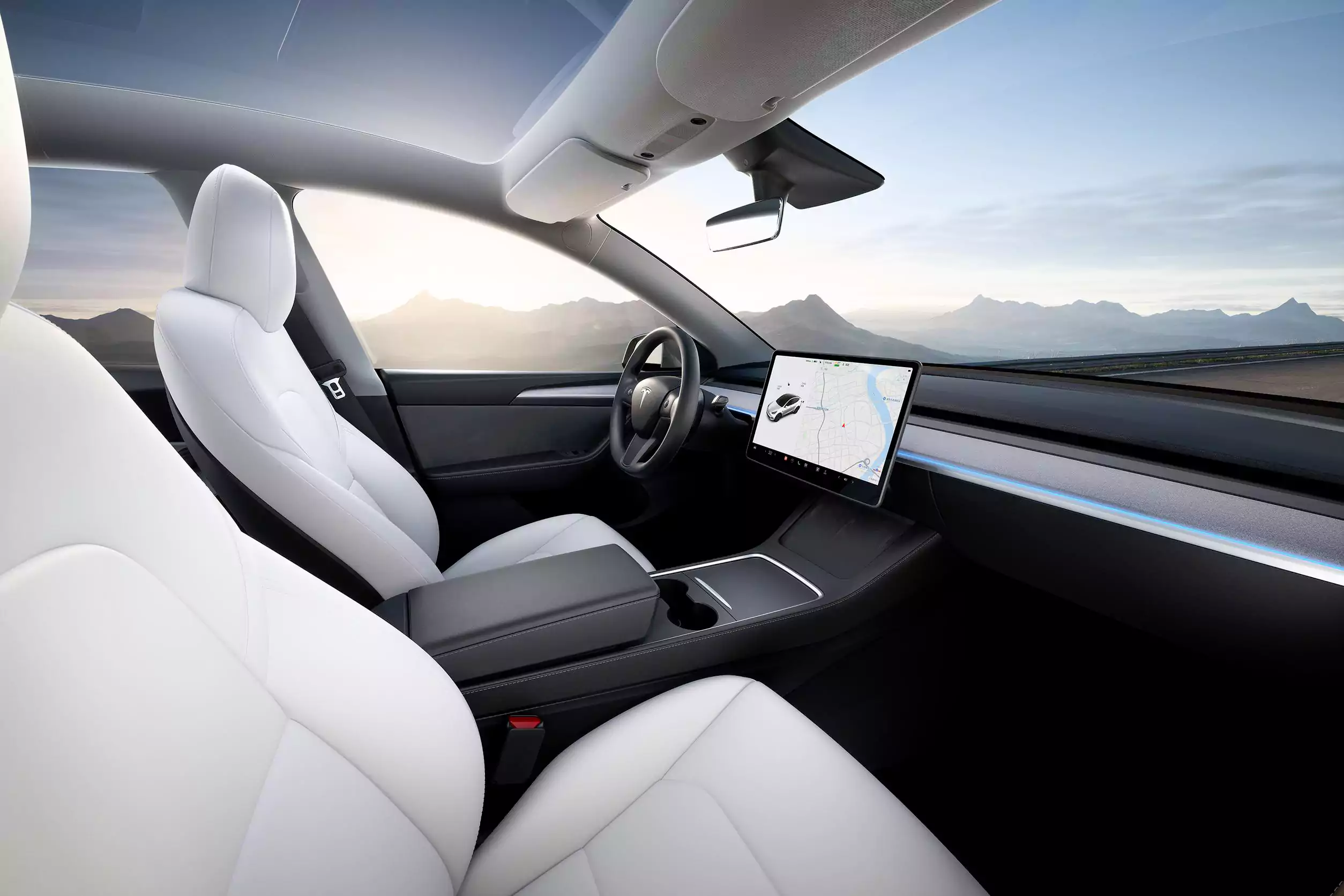 Tesla Model Y Широкое внутреннее пространство